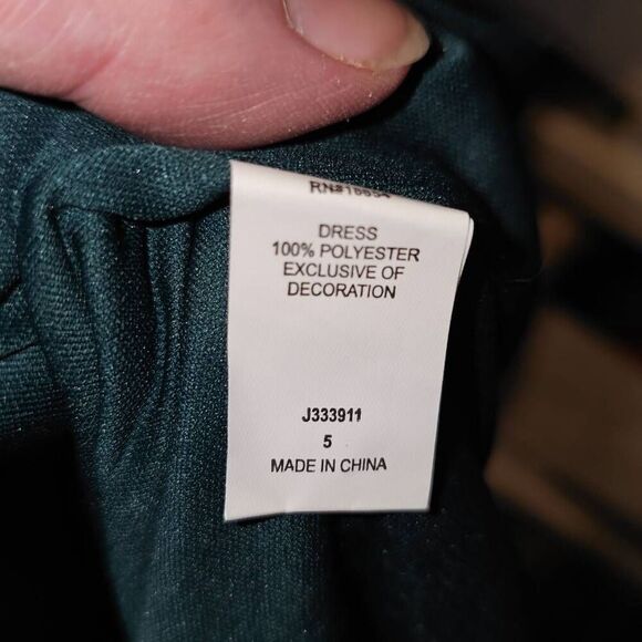 NWT Dear Moon Womens Hunter Green Mini Dress 5 - Picture 6 of 6